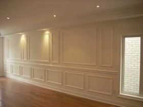 applique wainscoting full size accent wall